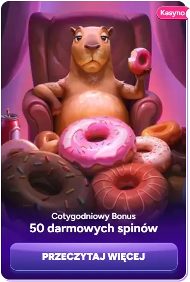 Cotygodniowy Bonus 50 darmowych spinów